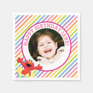 Sesame Street Elmo Girl's Birthday Pappersservett
