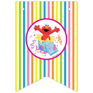 Sesame Street Elmo Girl's Birthday Vimplar