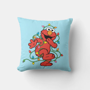 Sesame Street Elmo jul Ljus Kudde