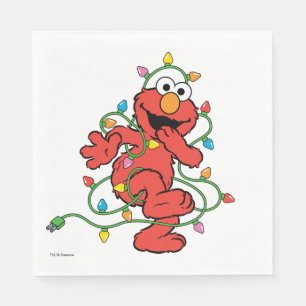 Sesame Street Elmo jul Ljus Pappersservett