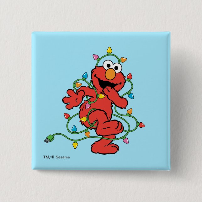 Sesame Street | Elmo julbelysning Knapp (Framsida)