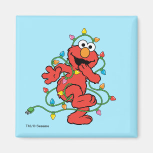 Sesame Street   Elmo julbelysning Magnet