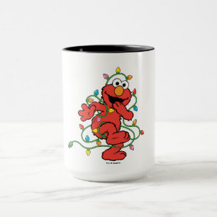 Sesame Street Elmo julbelysning Mugg
