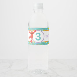 Sesame Street | Elmo - Kupaka och Konfetti-födelse Vattenflaskor Etikett