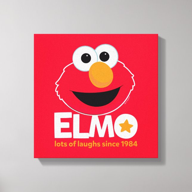 Sesame Street | Elmo Laughs sedan 1984 Canvastryck (Framsida)