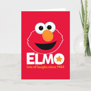 Sesame Street Elmo Laughs sedan 1984 Helgkort