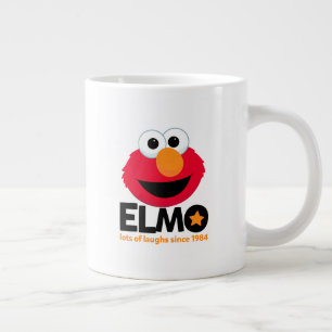 Sesame Street Elmo Laughs sedan 1984 Jumbo Mugg