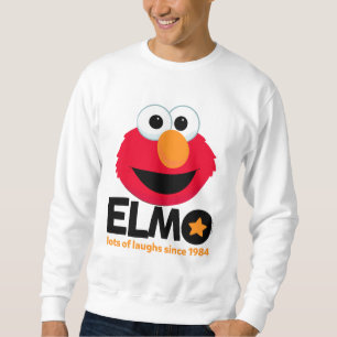 Sesame Street Elmo Laughs sedan 1984 Lång Ärmad Tröja