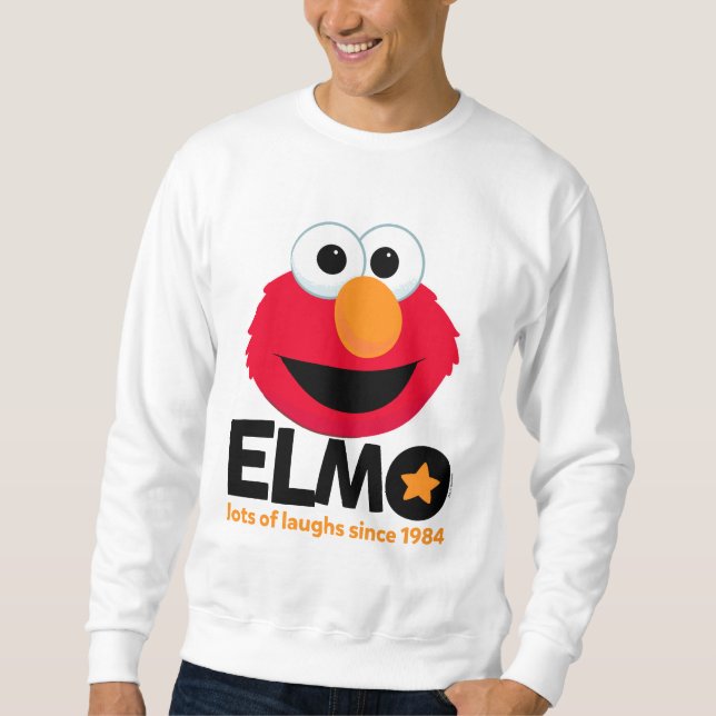 Sesame Street | Elmo Laughs sedan 1984 Lång Ärmad Tröja (Framsida)