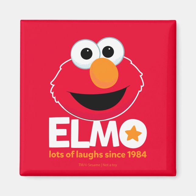 Sesame Street | Elmo Laughs sedan 1984 Magnet (Framsidan)