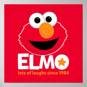 Sesame Street Elmo Laughs sedan 1984 Poster
