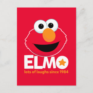Sesame Street Elmo Laughs sedan 1984 Vykort