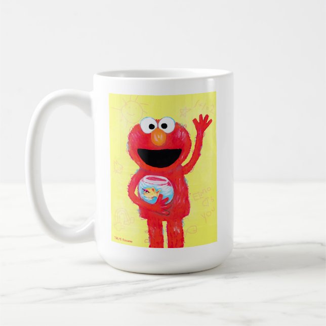 Sesame Street | Elmo med Goldfish Kaffemugg (Vänster)