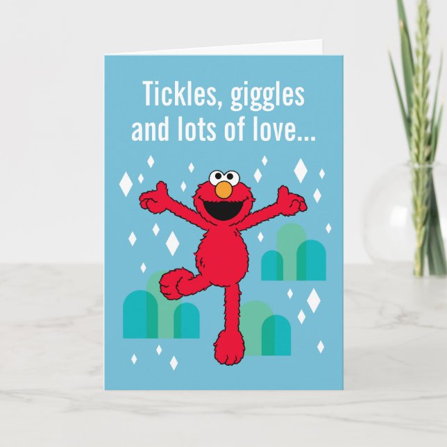 Sesame Street Elmo Morsdagsfoto Helgkort (Framsida)