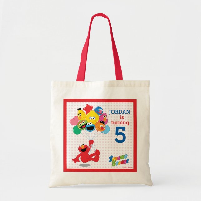 Sesame Street | Elmo och Pals - Födelsedagsballong Tygkasse (Framsidan)