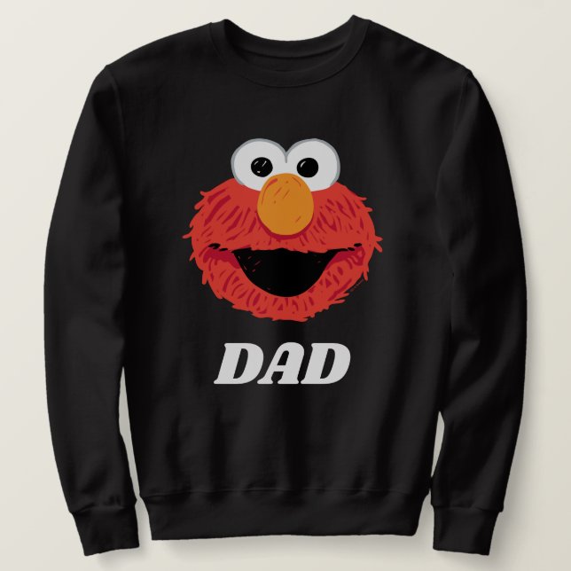 Sesame Street | Elmo Pappa Lång Ärmad Tröja (Design framsida)