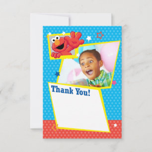 Sesame Street Elmo - Polka Dot & Stars Birthday Kort