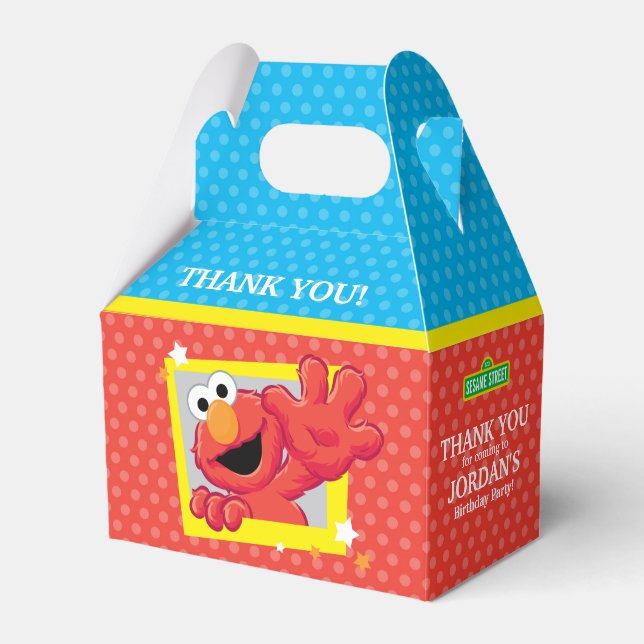 Sesame Street | Elmo - Polka Dot & Stars Birthday Presentaskar (Framsidan Sidan)