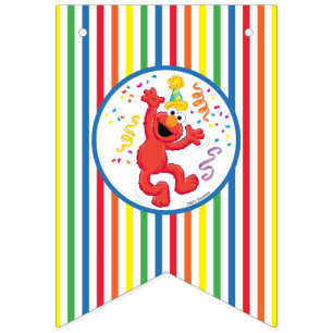 Sesame Street   Elmo - Rainbow Birthday Vimplar