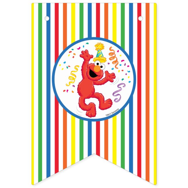 Sesame Street | Elmo - Rainbow Birthday Vimplar (Första flaggan)