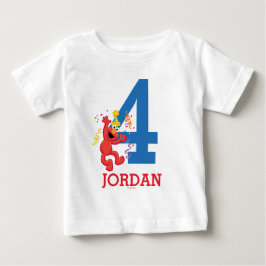 Sesame Street | Elmo - Regnbåge 4-årsdag Tee Shirt
