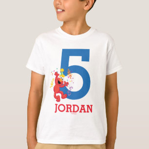 Sesame Street   Elmo - regnbåge 5:e födelsedagen T-shirt