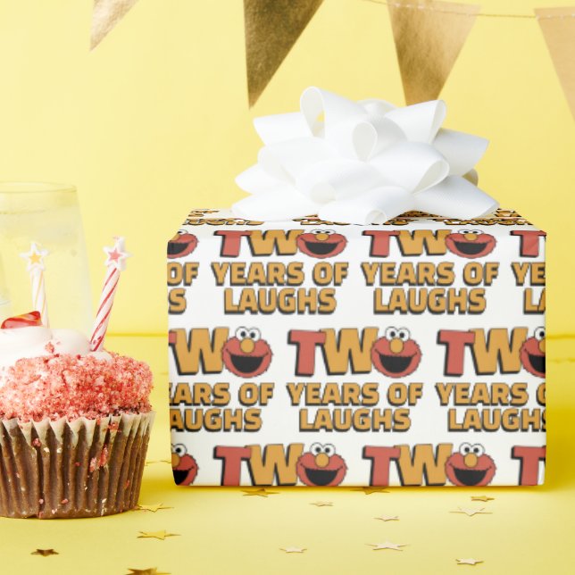 Sesame Street | Elmo - Second Birthday Wrapping Pa Presentpapper (Födelsedagsfest)