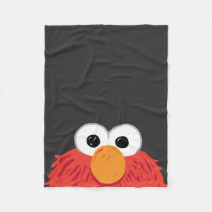 Sesame Street Elmo Stort Ansikte Fleecefilt