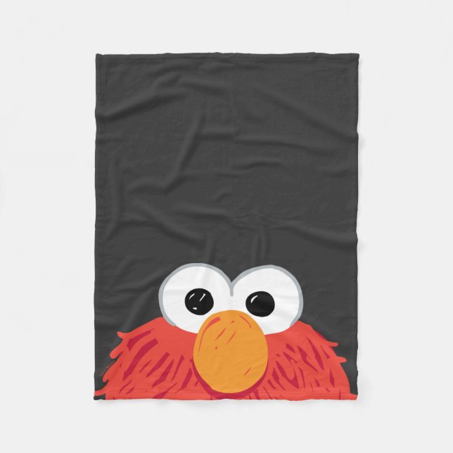 Sesame Street | Elmo Stort Ansikte Fleecefilt (Framsidan)
