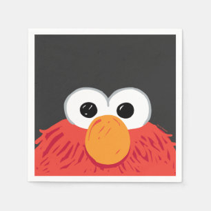 Sesame Street Elmo Stort Ansikte Pappersservett