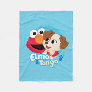 Sesame Street Elmo & Tango Badge Fleecefilt