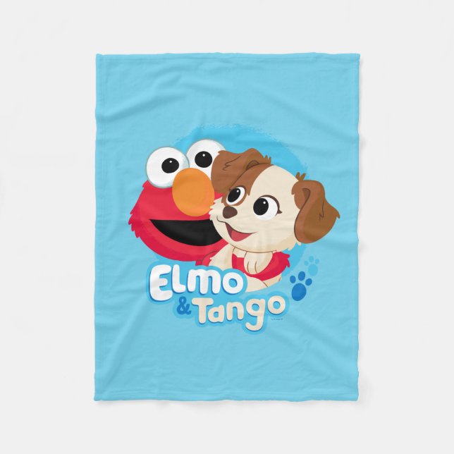 Sesame Street | Elmo & Tango Badge Fleecefilt (Framsidan)