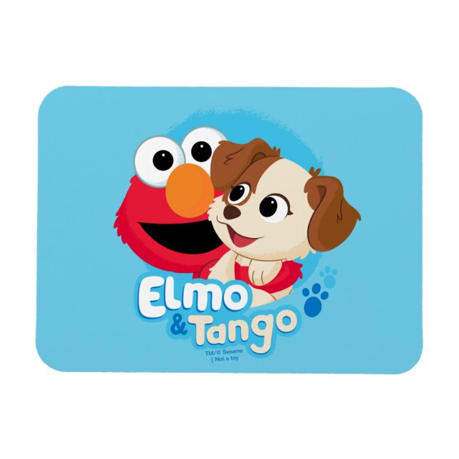 Sesame Street | Elmo & Tango Badge Magnet (Horisontell)