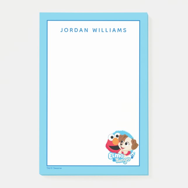 Sesame Street | Elmo & Tango Badge Post-it Block (Framsida)