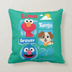 Sesame Street Elmo, Tango & Grover Park-grafik Kudde