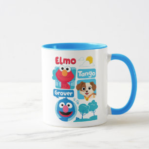 Sesame Street Elmo, Tango, & Grover Park Grafik Mugg