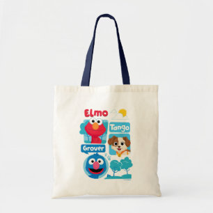 Sesame Street Elmo, Tango, & Grover Park-grafik Tygkasse