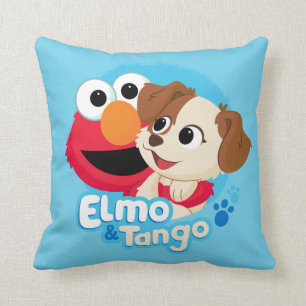 Sesame Street Elmo & Tango-märke Kudde