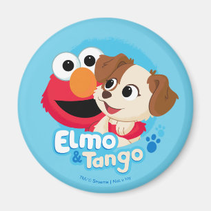 Sesame Street   Elmo & Tango-märke Magnet
