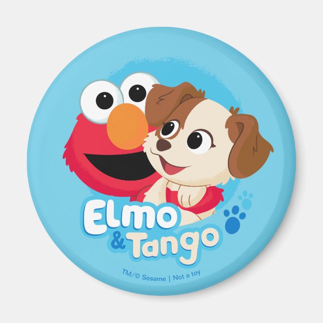 Sesame Street | Elmo & Tango-märke Magnet (Framsidan)