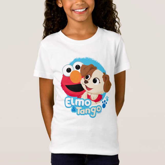 Sesame Street | Elmo & Tango-märke T Shirt (Framsida)