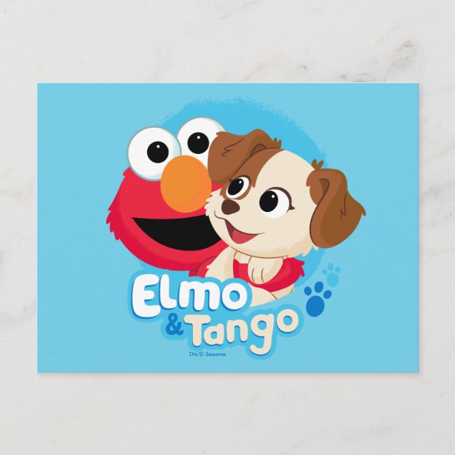 Sesame Street | Elmo & Tango-märke Vykort (Framsida)