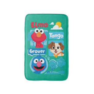 Sesame Street Elmo, Tango och Grover Park Graphi Badrumsmatta