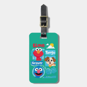 Sesame Street   Elmo, Tango och Grover Park Graphi Bagagebricka