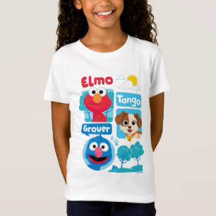 Sesame Street   Elmo, Tango och Grover Park Graphi T Shirt