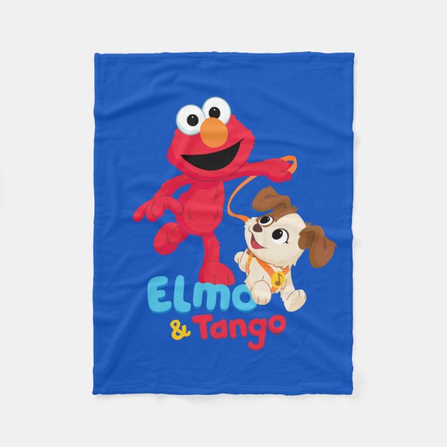 Sesame Street | Elmo & Tango Running Fleecefilt (Framsidan)