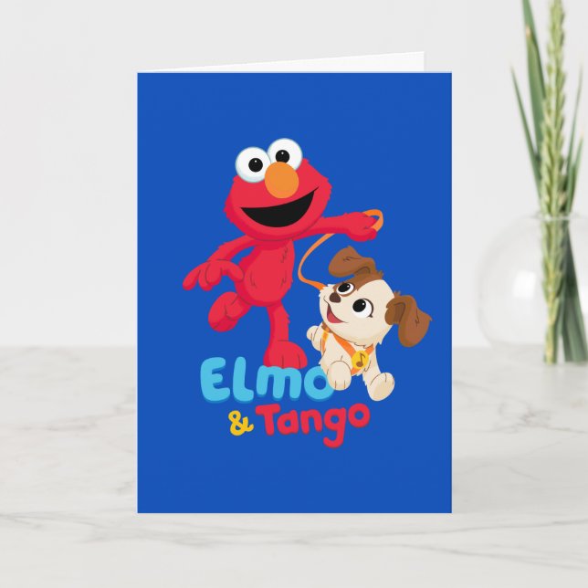 Sesame Street | Elmo & Tango Running Kort (Framsida)