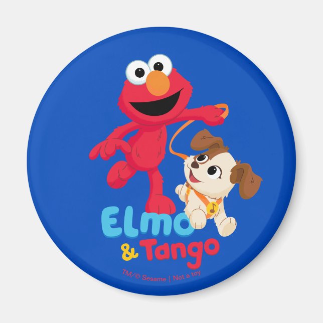 Sesame Street | Elmo & Tango Running Magnet (Framsidan)