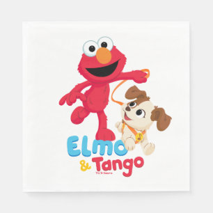 Sesame Street Elmo & Tango Running Pappersservett