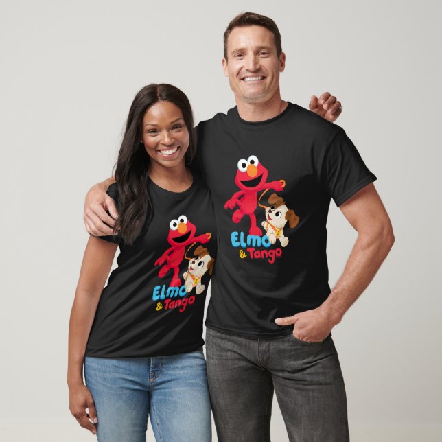 Sesame Street | Elmo & Tango Running T Shirt (Unisex)